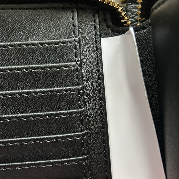 NWT MICHAEL KORS Black&Gold WristletWallet with Compartments100% Genuine Leather - Picture 8 of 17